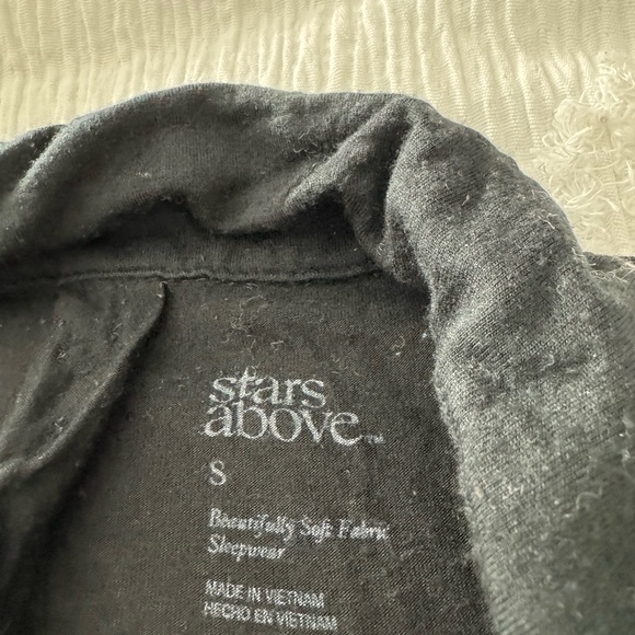 Stars Above Black Nightgown Women’s Small from Target Pajamas pjs - Picture 4 of 7